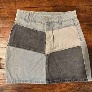 Jean mini skirt size 0, wild fable
